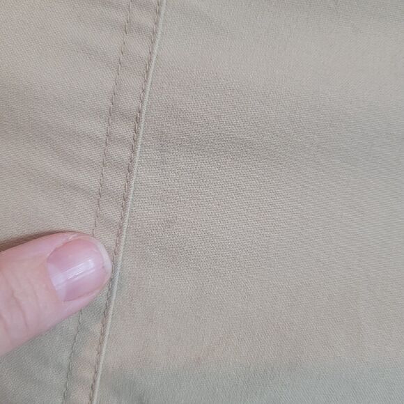 LL BEAN Field Jacket Utility Coat Safari Unstructured Blazer Elbow Patches SZ 42 - Picture 16 of 16